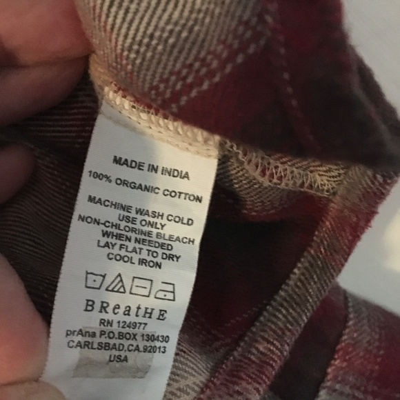 Prana Plaid Flannel Long-Sleeve Shirt, Men’s L - Picture 5 of 5